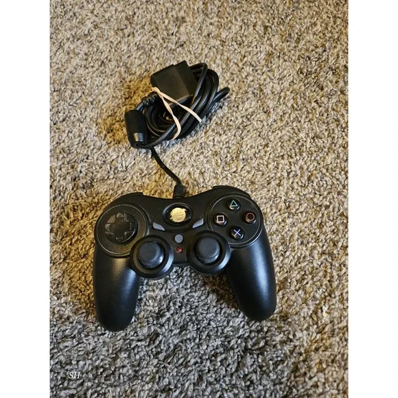 Wired PS2 PS3 Style Controller Dual Analog Gamepad Black Untested‎ USB