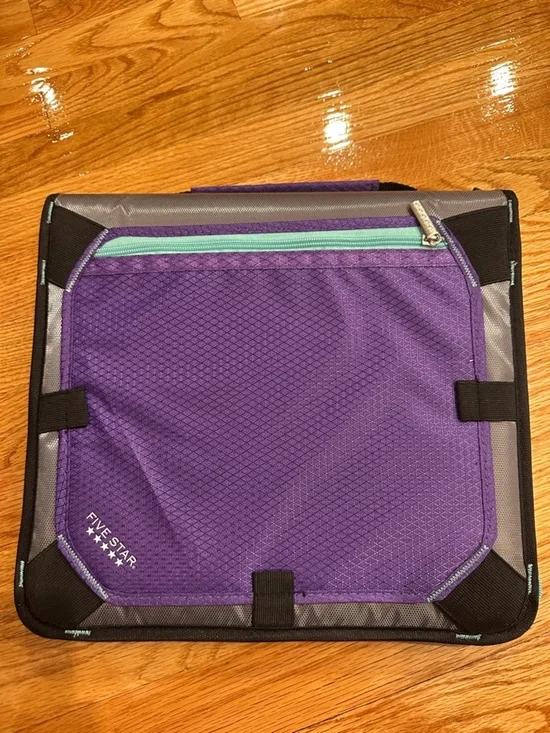 Five Star Purple and Black Organizer