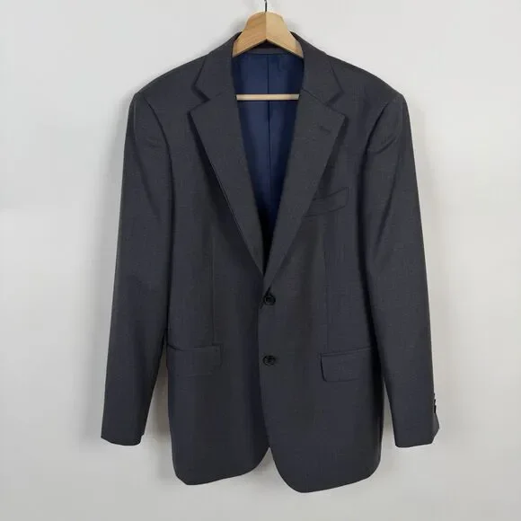 Combatant Gentlemen Grey Blazer Mens 40R Wool Suit Jacket Double Vent Sportcoat