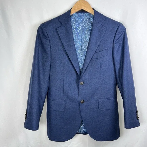 Suitsupply Lazio Vitale Barberis‎ Wool and Silk Coat 36S Blazer Jacket
