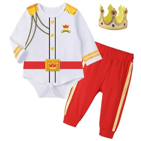 Baby Boys Prince Charming Bodysuits Costume (6-12 months)