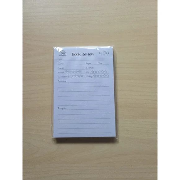 Litjoy Book review notepad
