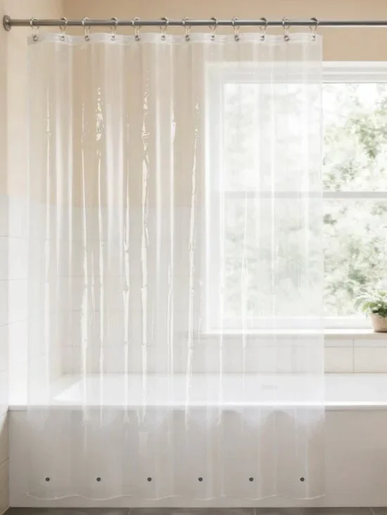 Simply Essential Medium Weight PEVA Shower Curtain Liner
