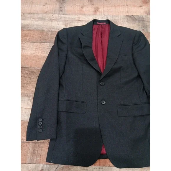 Charles Tyrwhitt 36 Slim Fit Black Super 120s 100% Wool Blazer Stretch 2358‎