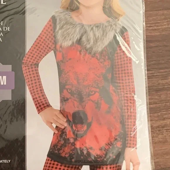 Storybook Dark Riding Hood Top Halloween Costume Girls
