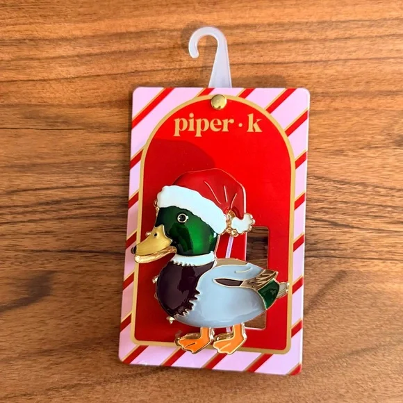 Piper K Santa Duck Claw Hair Clip | Brand New