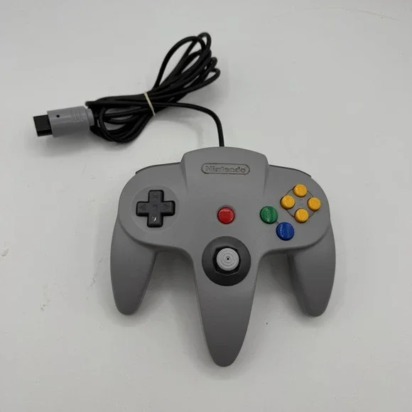 Nintendo N64 Gray Controller NUS-005 Tight Stick OEM Authentic TESTED