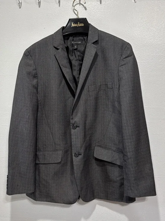 INC International Concepts Slim Fit Blazer Jacket Mens XL Charcoal Formal Party
