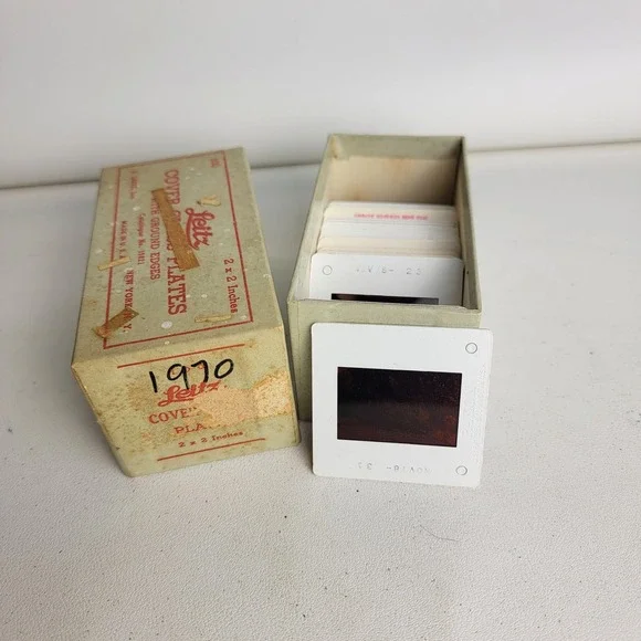 Vintage 35mm Color Slides Architecture Blueprints Landscapes Leitz Box 1980s