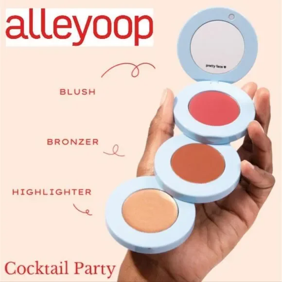 AlleyOop Stackable Blush, Bronzer & Highligher Trio Cocktail Hour