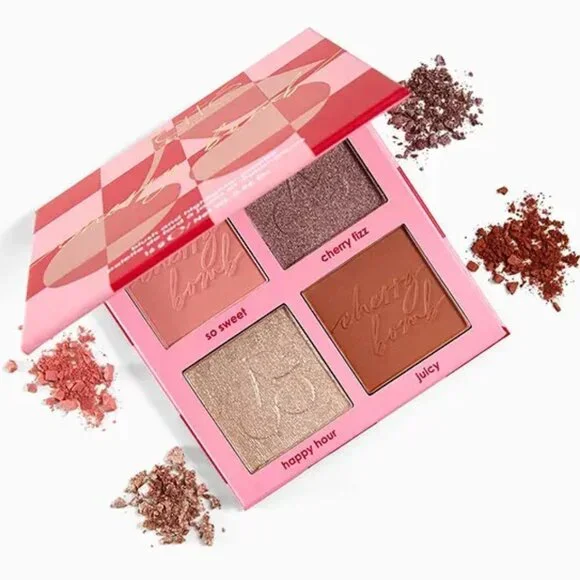 CIATE‎ LONDON “Cherry Bomb” Blush & Highlighter Palette (NEW IN PKG!)