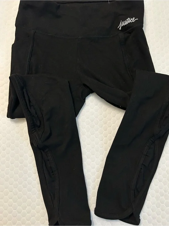 Justice Black High-Rise Girls' Active Leggings