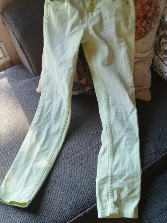 Kids Slim Stretch Jeans in Pale Mint Green JUSTICE BRAND