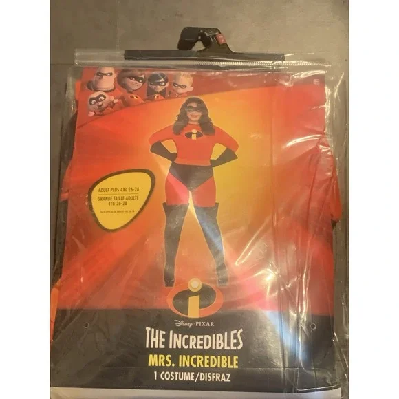 The Incredibles Mrs. Incredible Adult Costume Halloween Size PLUS 4XL 26-28