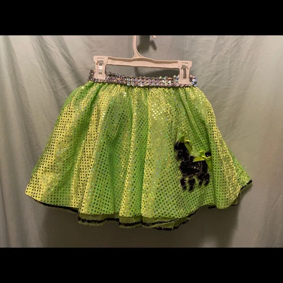 Cute sequences dance skirt large 12.