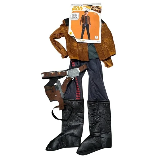 Star Wars Han Solo Costume‎ Child Size Large Halloween Cosplay Dress Up