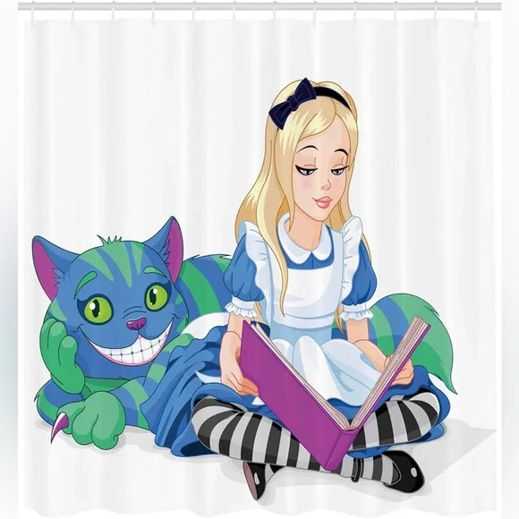 Ambesonne Alice in Wonderland Shower Curtain 69