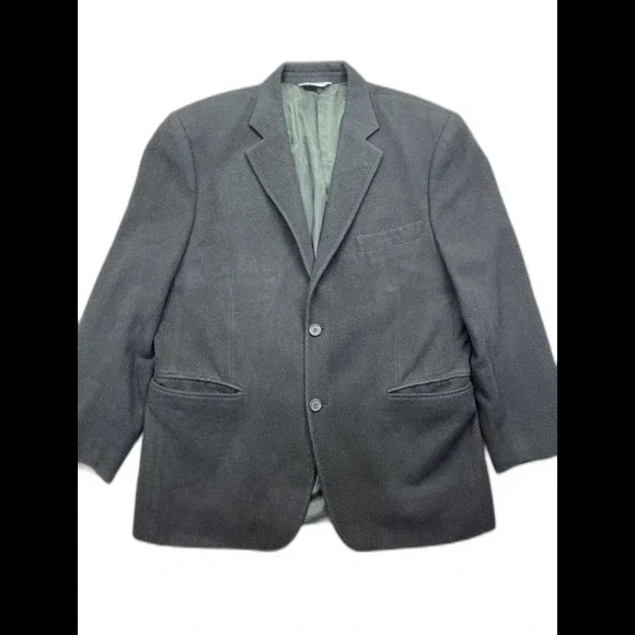 Joseph Feiss 100% Camel Hair 40R Dark Grey Blazer Sport Coat Jacket‎