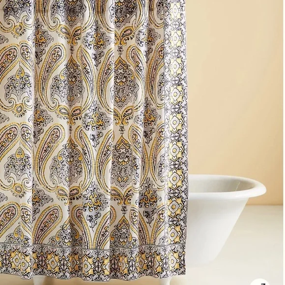 Anthropologie-Helena Shower Curtain