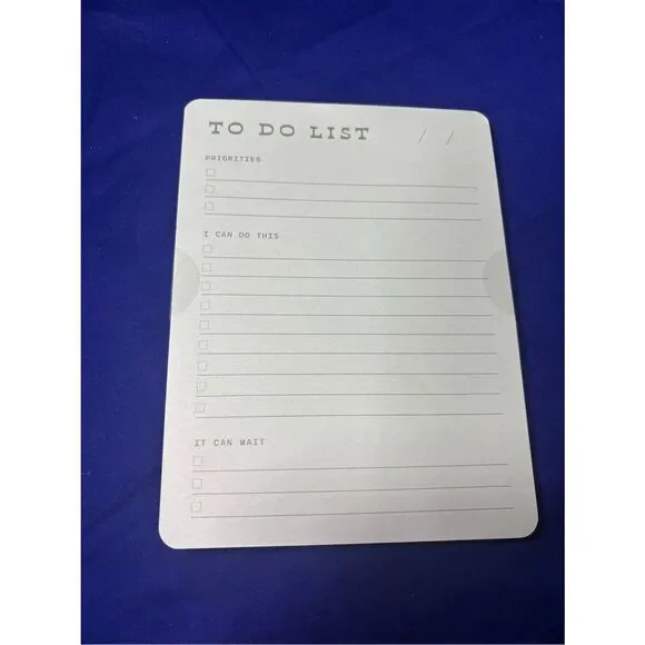 New To Do List Notepad - White 40 Pages Mothers Day Gift