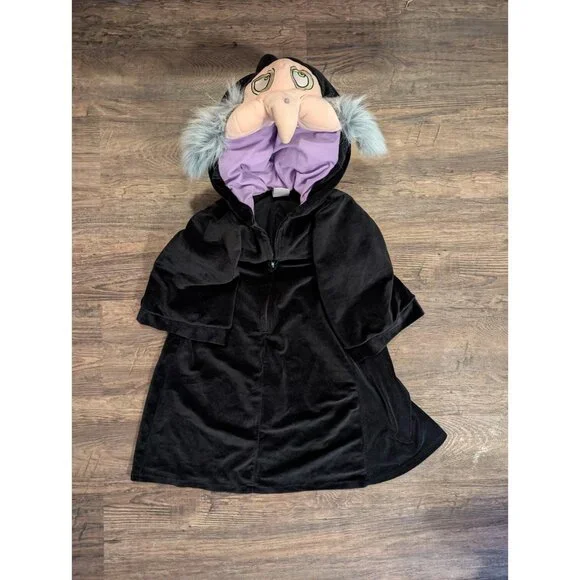 RARE Disney Catalog Snow White Plush Hump Back Hag Evil Queen Costume Size 2T
