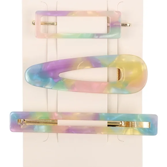 RIAH FASHION Mint Rainbow Colored 3 Piece Set