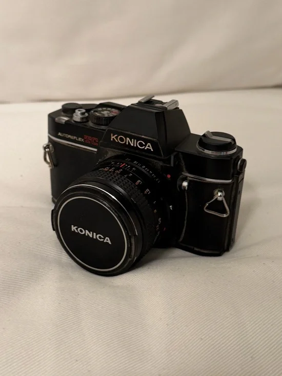 Vintage Konica Autoreflex TC 35mm Film Camera with Hexanon AR 50mm f1.7 Lens