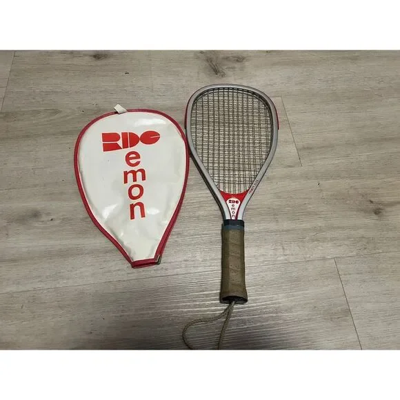 Demon‎ 4-1/8 Power Flex Tennis Racket Vintage Aluminum With Cover Style # 3020