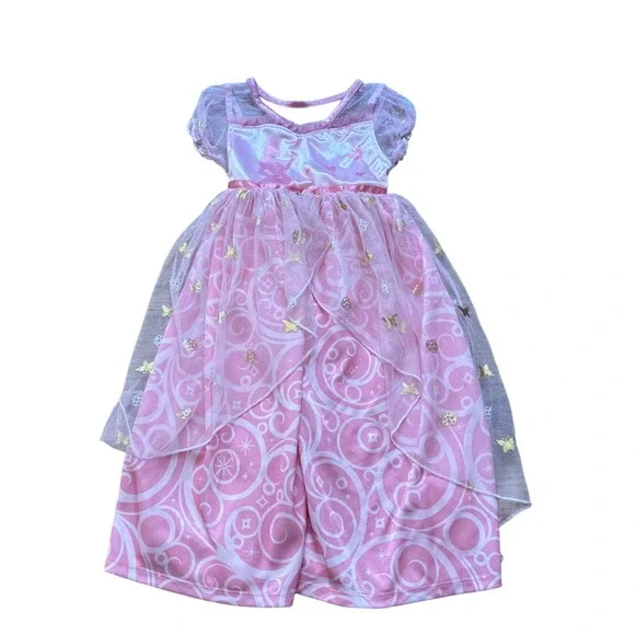 Wicked Glinda Good‎ Witch Costume Dress Toddler Pink Butterfly SIZE 2T