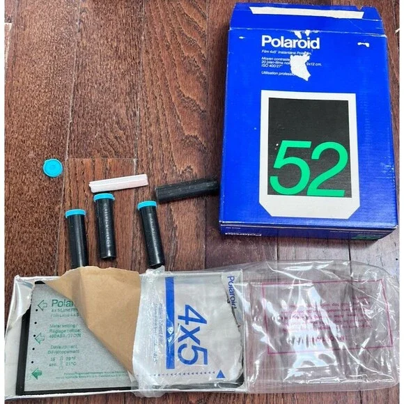 Polaroid Polapan 4 X 5 Instant Sheet Film Type 52 Professional 8 Sheets Open Box