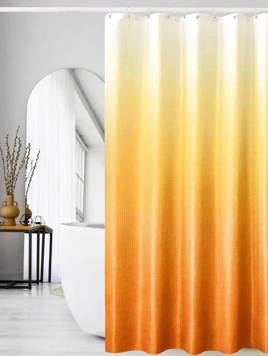 Ombre Yellow to Orange Shower Curtain - Home Bath