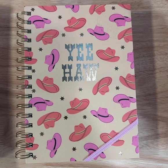 Chunky Spiral Notebook A5 Yee Haw Cowboy Hat Design 158‎ Sheets New