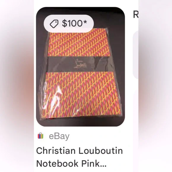 CHRISTIAN LOUBOUTIN Notebook (great gift for Dad ‘s )