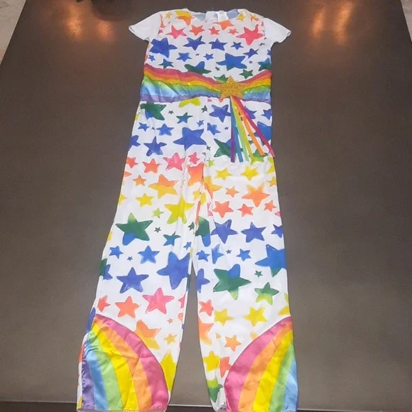 Stars and rainbows kids costume size large