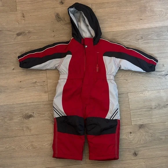 Vintage Old Navy Red and Black Snowsuit Toddler
