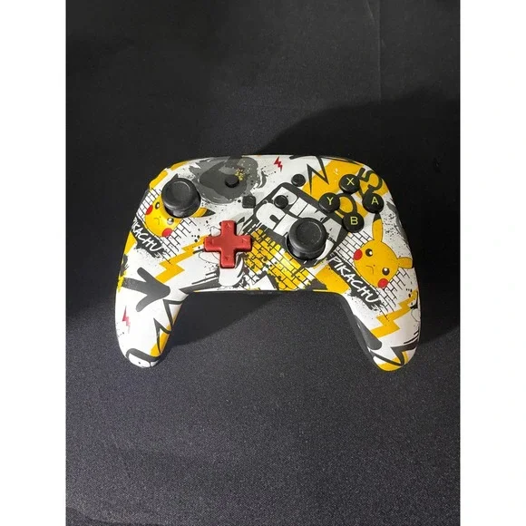 PowerA Nintendo Switch Wireless Controller Pikachu Graffiti 1513552-01 Good