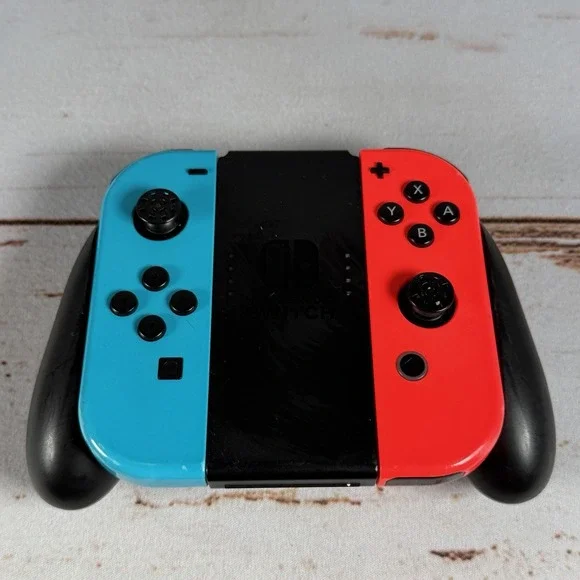 Nintendo Switch Joy-Con Controller Neon Blue Red OEM Grip