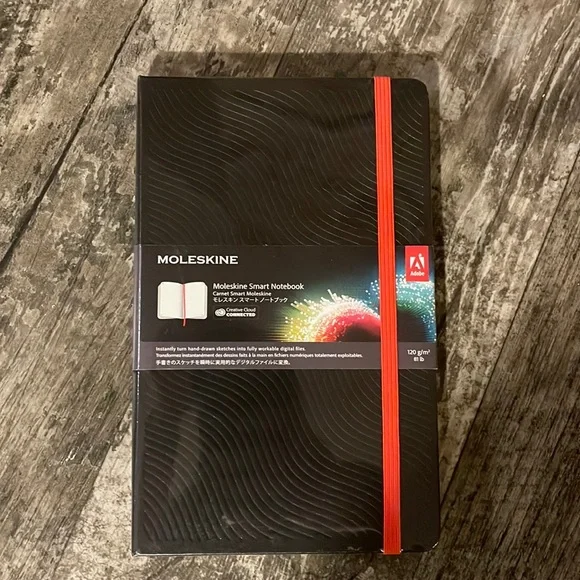 Moleskine Adobe Smart Notebook, Hard Cover SHIPS SAME DAY FREE GIFT