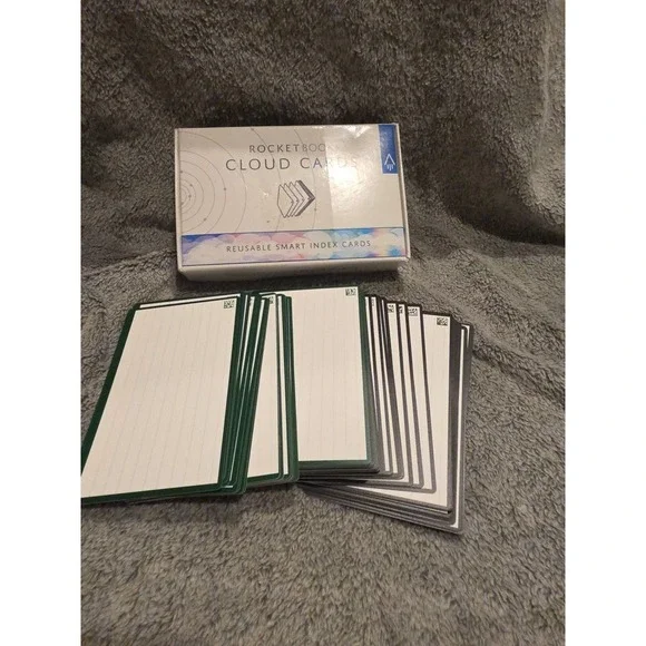 Rocketbook Cloud Cards Only 76 Reusable Smart Index Digitized Study Tool‎ 3x5