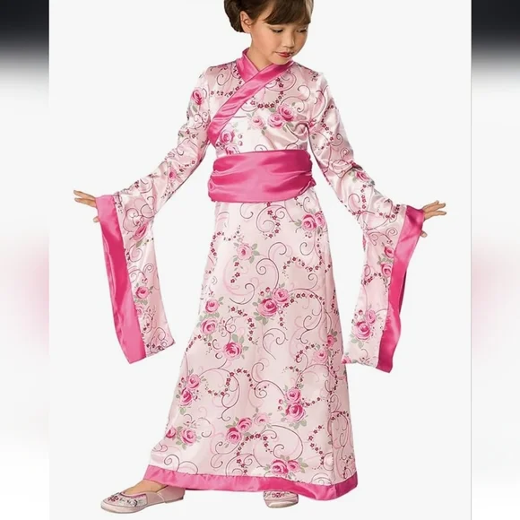 Floral Asian Princess Kids Costume