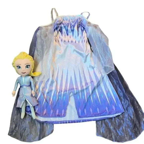 JAKKS Pacific Disney Frozen Elsa Girl’s 4-6X costume with plush