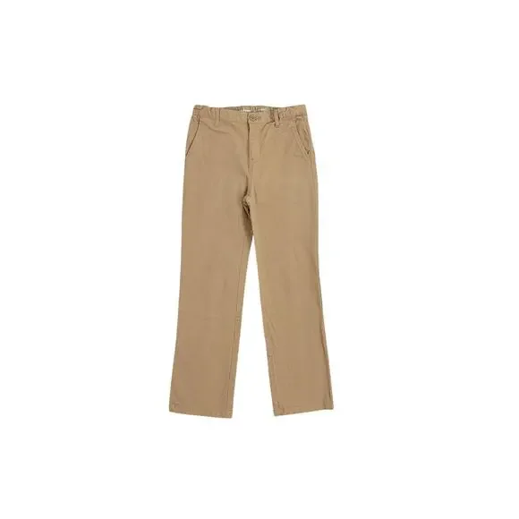Old Navy Flex Straight Leg Khaki Adjustable Waist Pants Size Youth 12