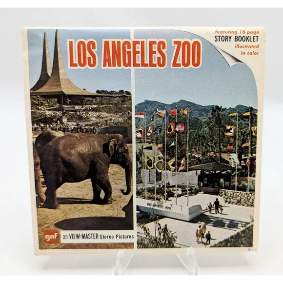 Vintage GAF View-Master Los Angeles Zoo 3 Reel Pack