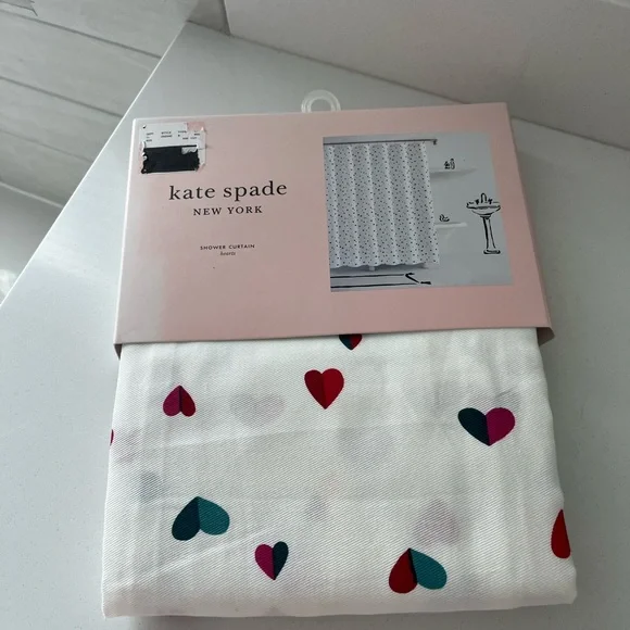 Kate Spade Hearts Shower Curtain