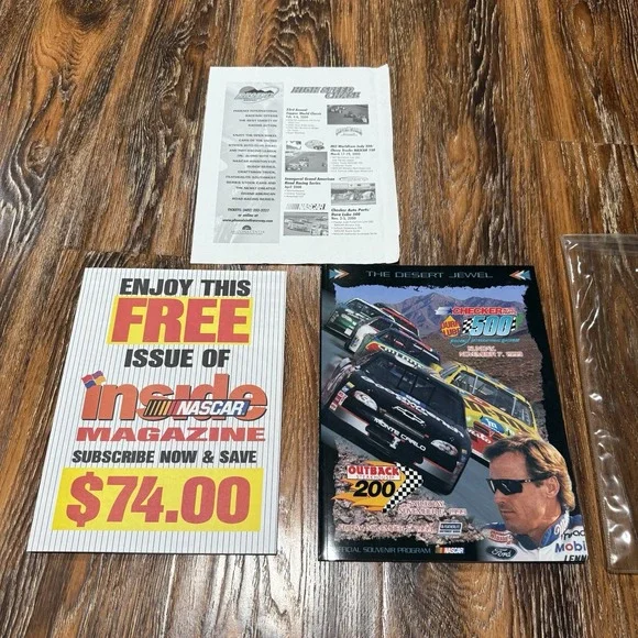 1999 NASCAR DURA-LUBE 500 PHOENIX Raceway Dale Earnhardt Souvenir Program Racing