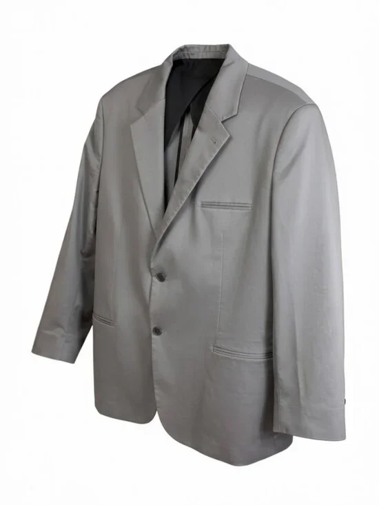 Oak Hill Fit Gray Twill Performance Big Tall Blazer Sport Coat