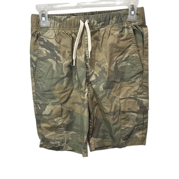 Old Navy Camo Cargo Shorts Drawstring Waist‎ Casual Activewear Size Boys XL