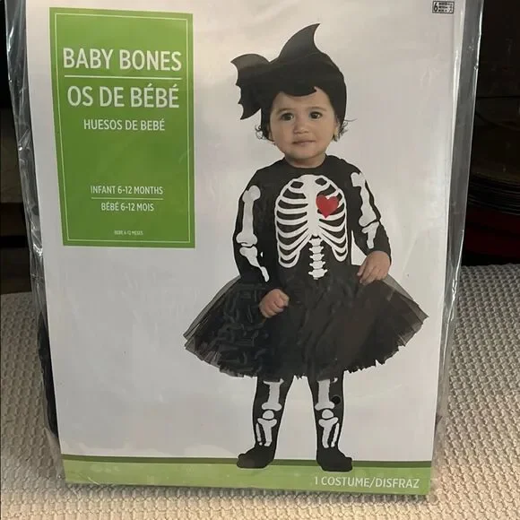 Baby Bones Costume - Black and White