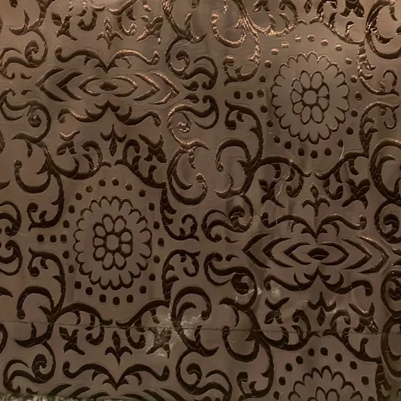 Veratex brown medallion shower curtain