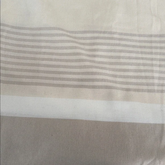 Shower Curtain Magnolia Cream Textured Fabric